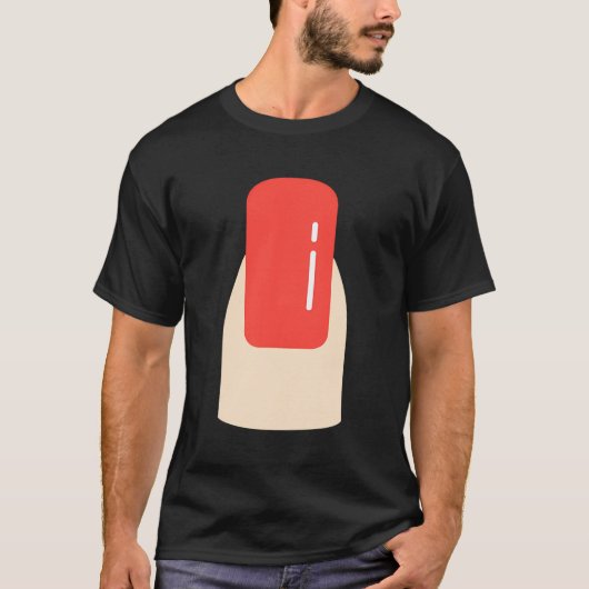 マニキュアマニキュリスト磨き爪 Tシャツ (正面)