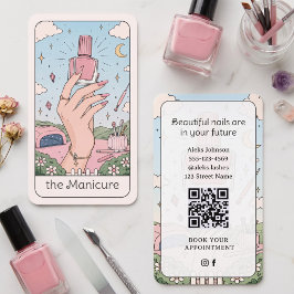 マニキュアリスト ピンク セレスチャル ビジネスカード