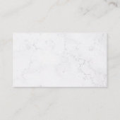 マニキュア主義者 | 爪、 ネイルクリップ | 大理石背景 名刺 (裏面)