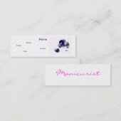 マニキュア作家 スキニー名刺 (正面/裏面)