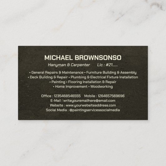 マニキュア工房 名刺 (裏面)