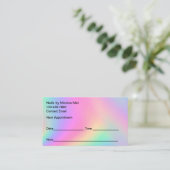 マニキュア爪、 ネイルテッククライアントアポイントメントカード 予約カード (スタンド正面)