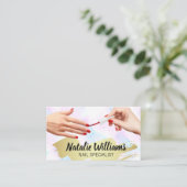 マニキュア爪、 ネイルポーランドハンズ 名刺 (スタンド正面)