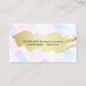 マニキュア爪、 ネイルポーランドハンズ 名刺 (裏面)