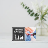 マニキュア爪、 ネイル絵を描 | ネイルサロン 名刺 (スタンド正面)