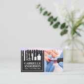 マニキュア爪、 ネイル絵を描 | 爪、 ネイルポーランドドリップ 名刺 (スタンド正面)