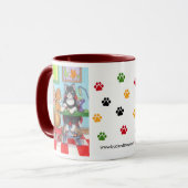 マニキュア猫芽及びトニーのマグ マグカップ (正面左)