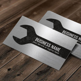 マニキュア自動修理保守サービスメタリック 名刺