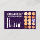 マニキュア | パープルグリッター | メイクアップ財団 名刺 (正面)