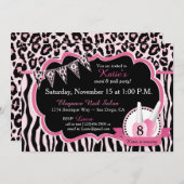 マニキュア&ペディキュアスパパーティー誕生日招待状 招待状 (正面/裏面)