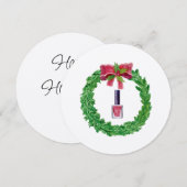 マニキュア リース サロン/スパ オーダーメイド サンキューカード (正面/裏面)