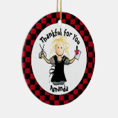 マニキュラおもしろいストギフト – サンキュー爪、 ネイルテックアイディア セラミックオーナメント (右)