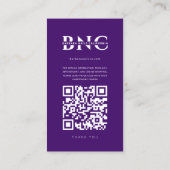 マニキュラモダンス王室のパープルインスタグラム 名刺 (裏面)