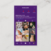 マニキュラモダンス王室のパープルインスタグラム 名刺 (正面)