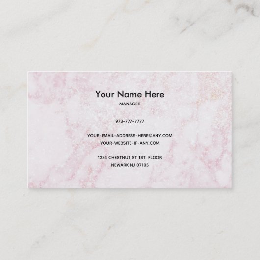 マニキュリストの名刺 名刺 (裏面)