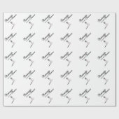 マニキュリストはフィネスでそれを行う ラッピングペーパー (フラット)