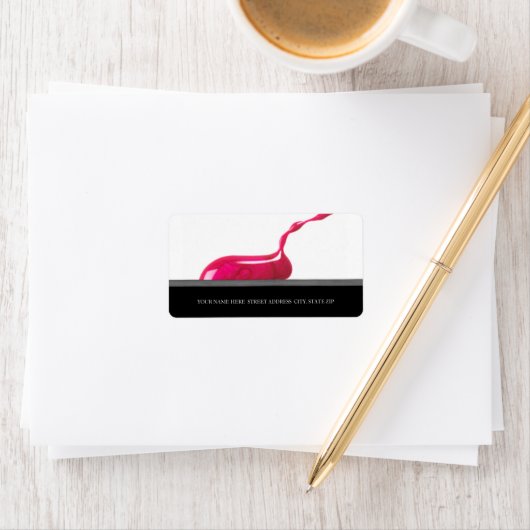 マニキュリストまたはネイルサロン住所 シール (インサイチュ)