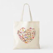 マニキュリストネイリストツールハート トートバッグ (裏面)