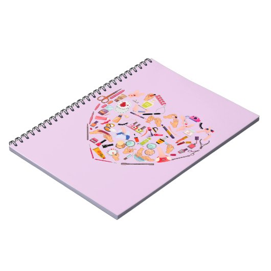 マニキュリストネイリストツールハート ノートブック (左側)