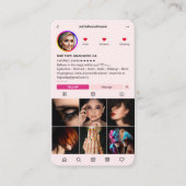 マニキュリストネイルアーティストテックインスタグラムピモダンンク 名刺 (正面)