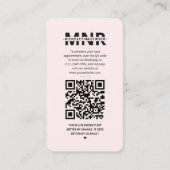 マニキュリストネイルアーティストテックインスタグラムピモダンンク 名刺 (裏面)