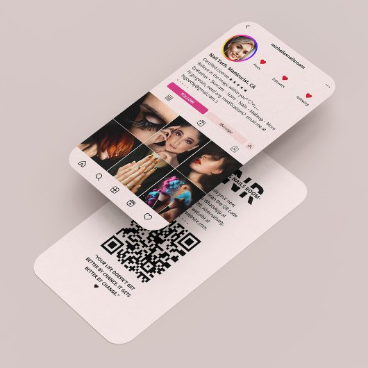 マニキュリストネイルアーティストテックインスタグラムピモダンンク 名刺