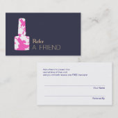 マニキュリストネイルサロンフレンド参照 紹介カード (正面/裏面)