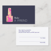 マニキュリストネイルサロン顧客紹介 紹介カード (正面/裏面)