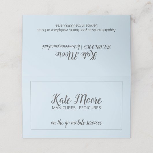 マニキュリスト小児科医ネイルサロンサービス 予約カード (外部開封)