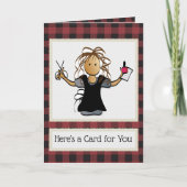 マニキュリスト爪、 ネイルテックありがとうクリスマスプレゼント カード (正面)