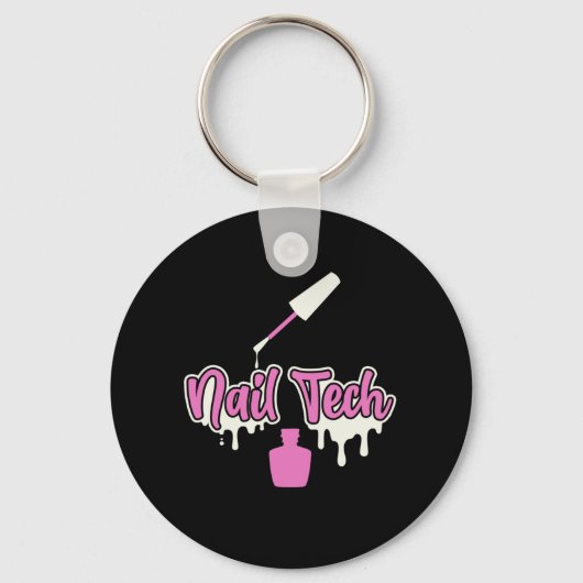 マニキュリスト爪、 ネイルテックポーランドカラー美しいペディキュリス キーホルダー (正面)