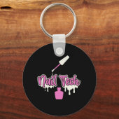 マニキュリスト爪、 ネイルテックポーランドカラー美しいペディキュリス キーホルダー (正面)