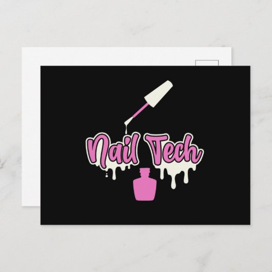 マニキュリスト爪、 ネイルテックポーランドカラー美しいペディキュリス ポストカード (正面/裏面)