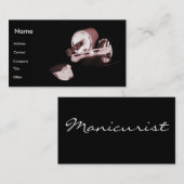 マニキュリスト黒白I 名刺 (正面/裏面)