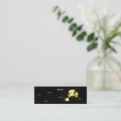 マニキュリスト黒黄 スキニー名刺 (スタンド正面)