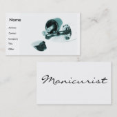 マニキュリスト（白黒） 名刺 (正面/裏面)