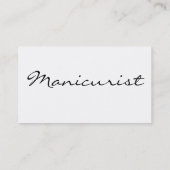 マニキュリスト（白黒） 名刺 (裏面)