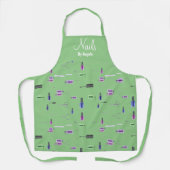 マニキュリパーソナライズされたスト爪、 ネイルテックライトグリーン エプロン (正面)