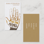 マニクモダンリストネイルアート 名刺 (正面/裏面)