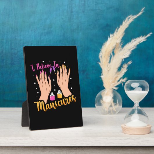 マニク信じスのネイルアーティスト フォトプラーク (側面)