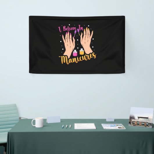 マニク信じスのネイルアーティスト 横断幕 (トレードショー)
