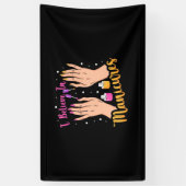 マニク信じスのネイルアーティスト 横断幕 (縦)