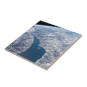 マニコーガンクレーターとセントローレンス川 タイル (側面)