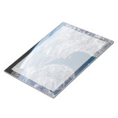 マニコーガンクレーターとセントローレンス川 ノートパッド (アングル)