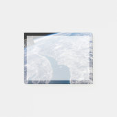 マニコーガンクレーターとセントローレンス川 ポストイット (正面)