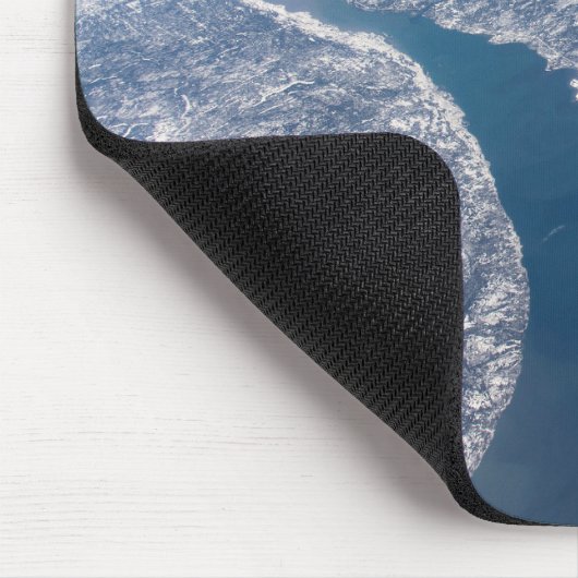 マニコーガンクレーターとセントローレンス川 マウスパッド (コーナー)