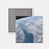 マニコーガンクレーターとセントローレンス川 マグネット (正面/裏面)