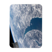 マニコーガンクレーターとセントローレンス川 マグネット (縦)