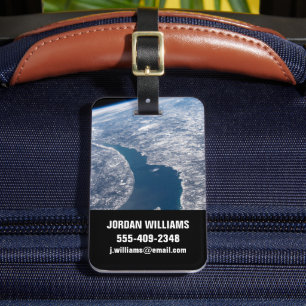 マニコーガンクレーターとセントローレンス川 ラゲッジタグ