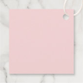 マニサンキュー シンプルピンクとグレーの ブライダルシャワー フェイバータグ (裏面)